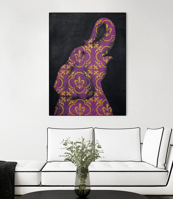 Œuvre d'art murale sur toile encadrée noire « Zoo Celebration I » 18 x 24