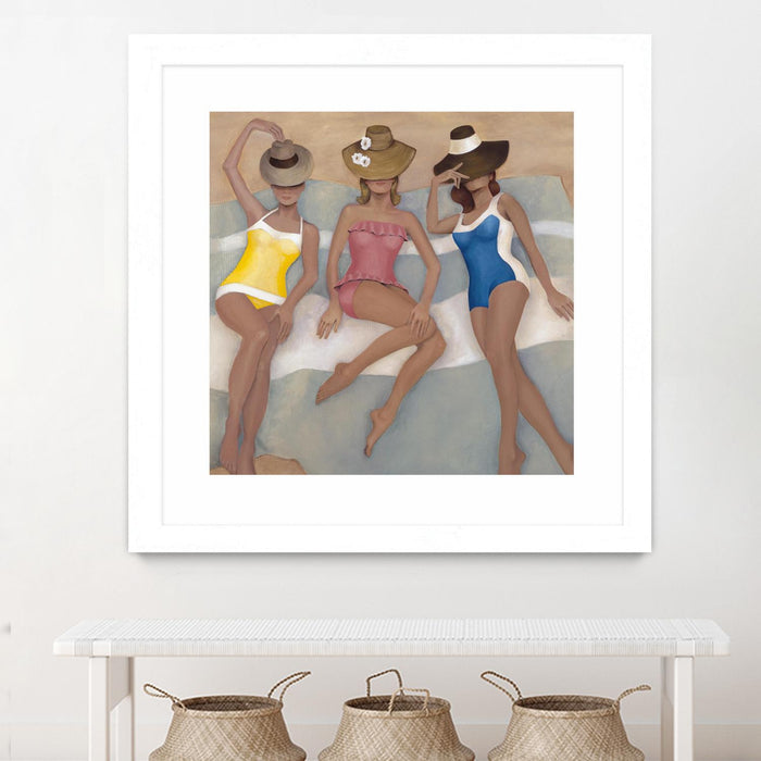 Œuvre d’art murale encadrée blanche et mate « The Orange County Club.tif » 36 x 36