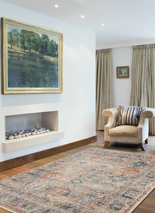 Carpette Bolivar Yalameh bleu -gris - 5 pi 3 pox 7 pi 6 po