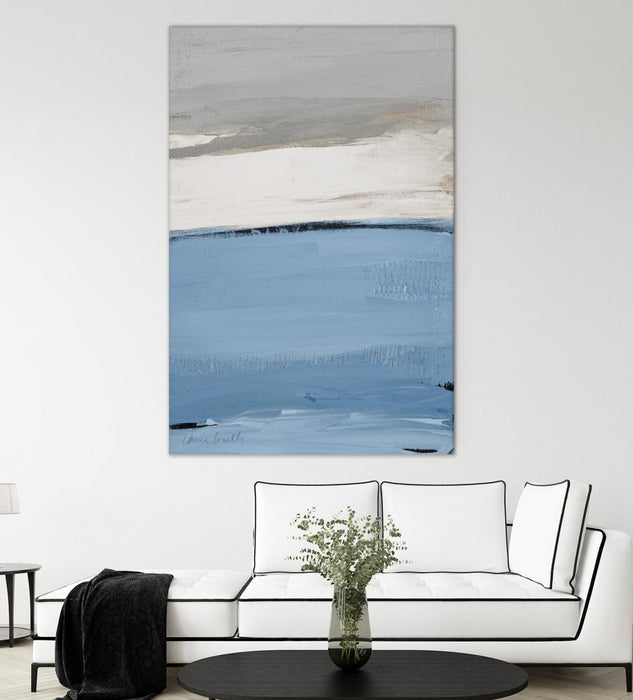 Œuvre d’art murale Giant Art « Blue Flatlands I » 84 x 54