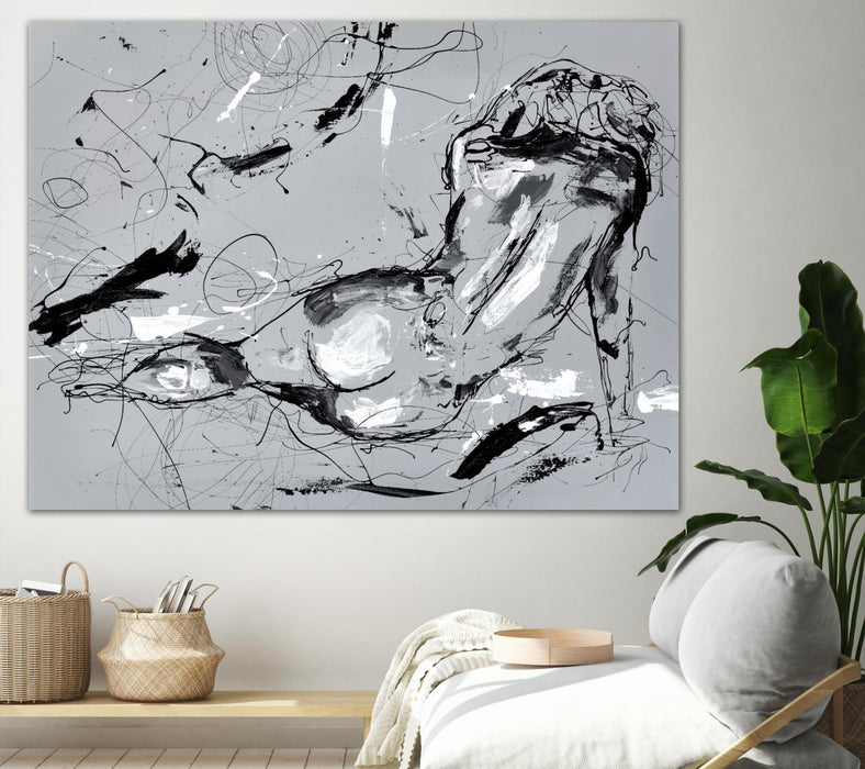 Œuvre d’art murale Giant Art « Nude Figure 3 » 72 x 54