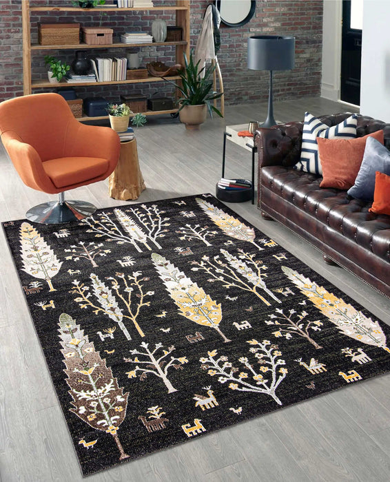 Carpette Pine noire lavable à la machine - 6 pi 0 po x 9 pi 0 po