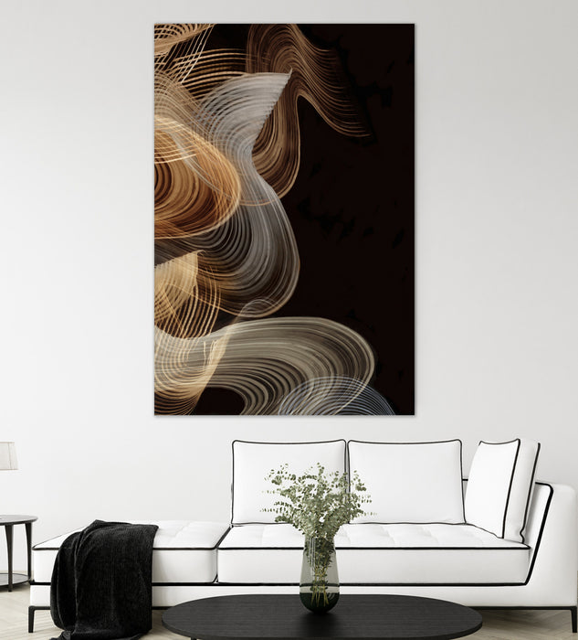Œuvre d’art murale Giant Art « Smokey Lines » 72 x 48