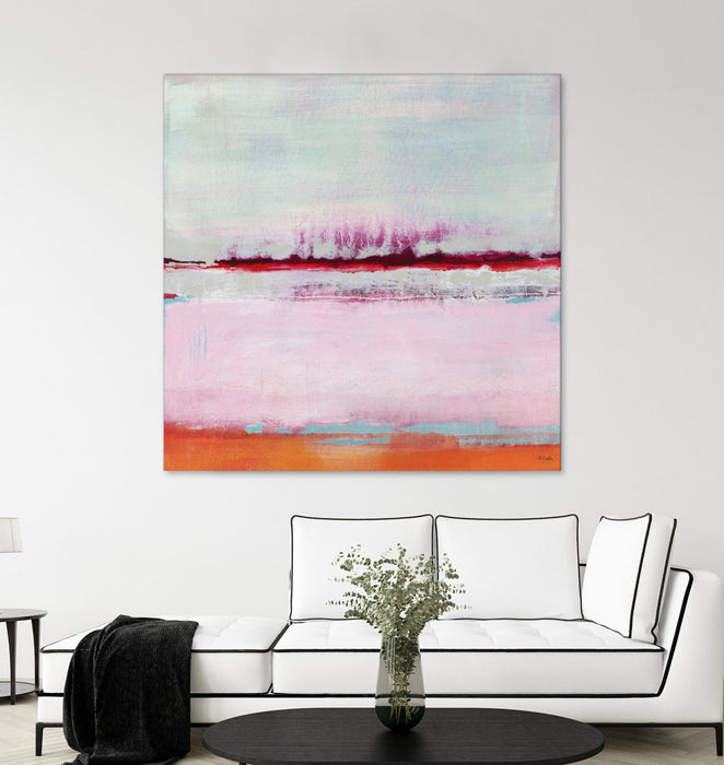 Œuvre d’art murale Giant Art « Persimmon Jump Ii » 54 x 54