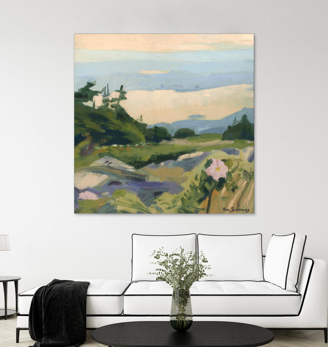 Œuvre d’art murale Giant Art « Top Of The World » 54 x 54