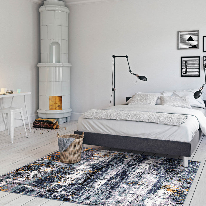 Carpette Paloma Marble bleue - 8 pi 0 po x 10 pi 0 po