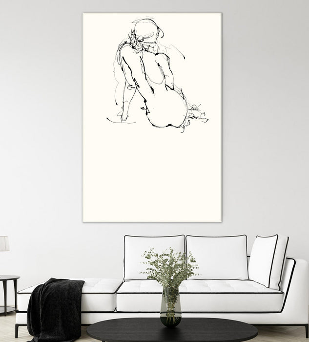 Œuvre d’art murale Giant Art « Contour Figure 4 » 72 x 48