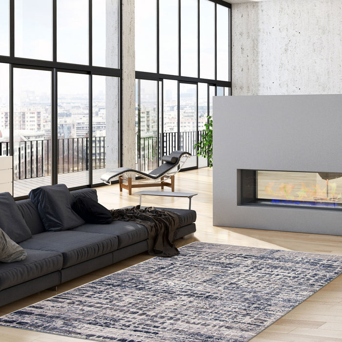 Carpette Trudel bleue - 3 pi 11 po x 5 pi 7 po