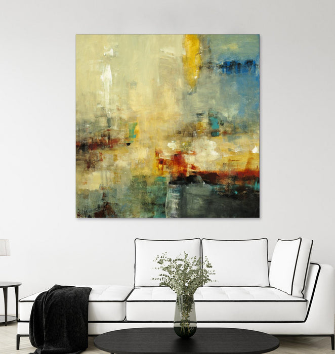 Œuvre d’art murale Giant Art « Look Before You Leap » 54 x 54