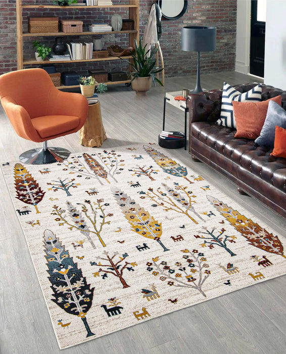 Carpette Pine ivoire lavable à la machine - 6 pi 0 po x 9 pi 0 po