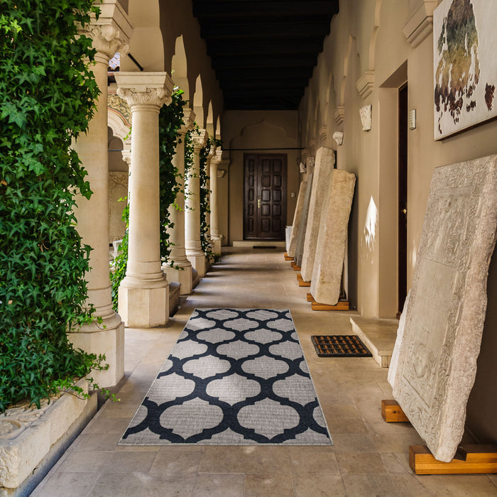  Carpette Sophie grisebleu marine - 2 pi 8 po x 4 pi 11 po