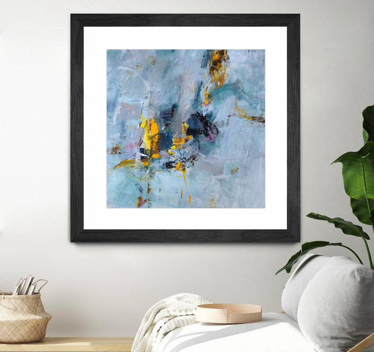 Œuvre d’art murale encadrée noire et mate « Prize Of The Day » 36 x 36