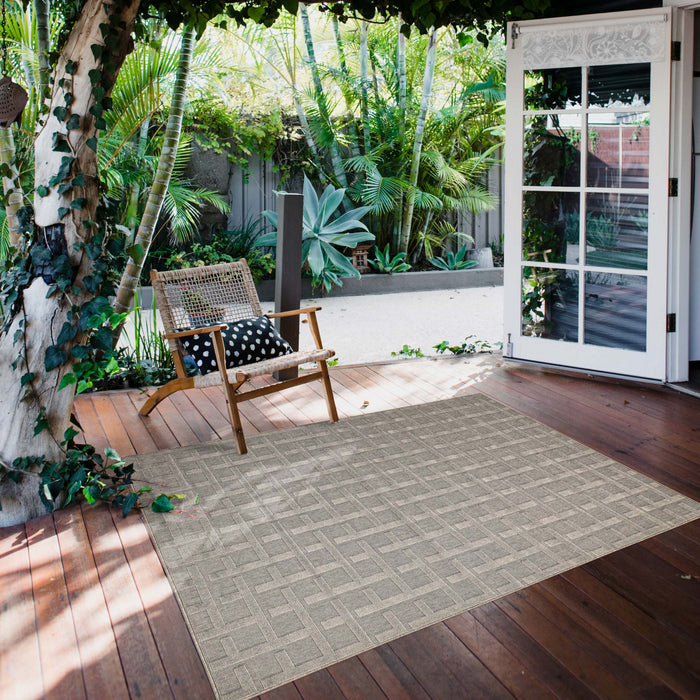 Carpette Brangane grise 3 pi 11 po x 5 pi 7 po