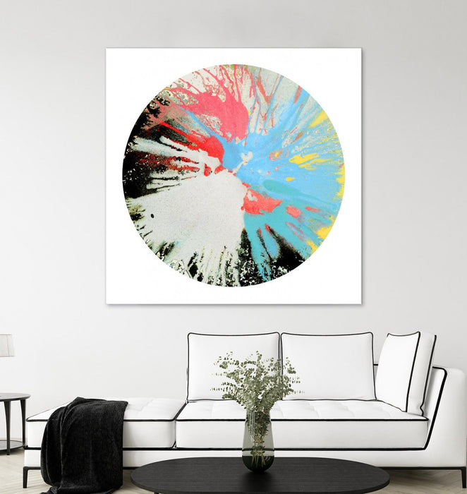 Œuvre d’art murale Giant Art « Spin Art 10 » 72 x 72