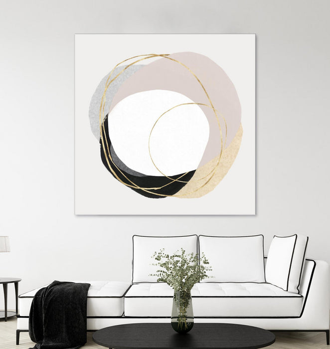 Œuvre d’art murale Giant Art « Ring Of Gold Ii » 54 x 54