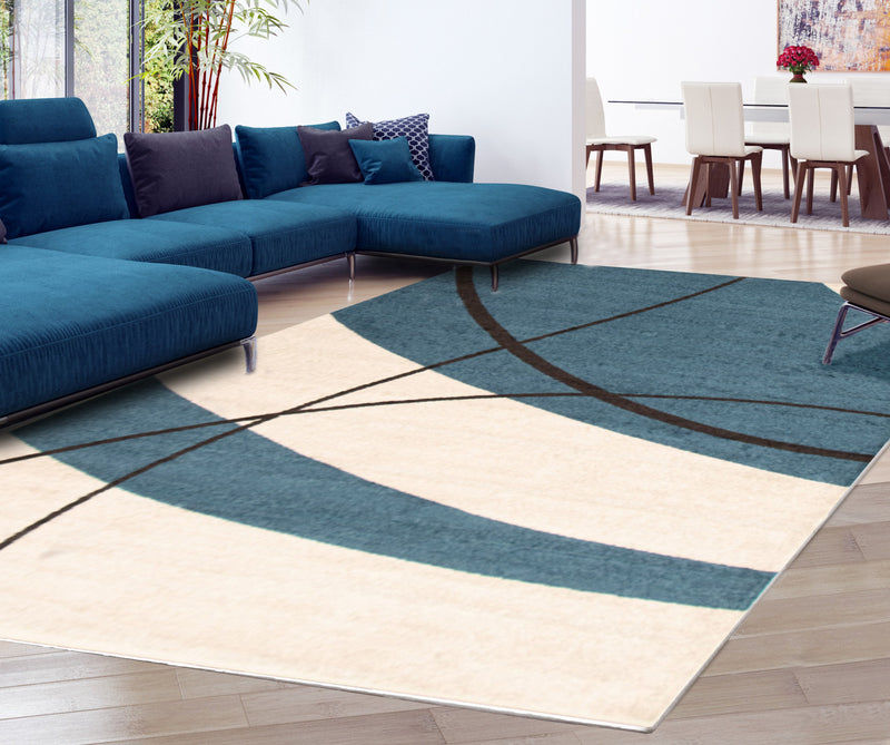 Carpette Carson bleu - 3 pi 11 pox 5 pi 7 po