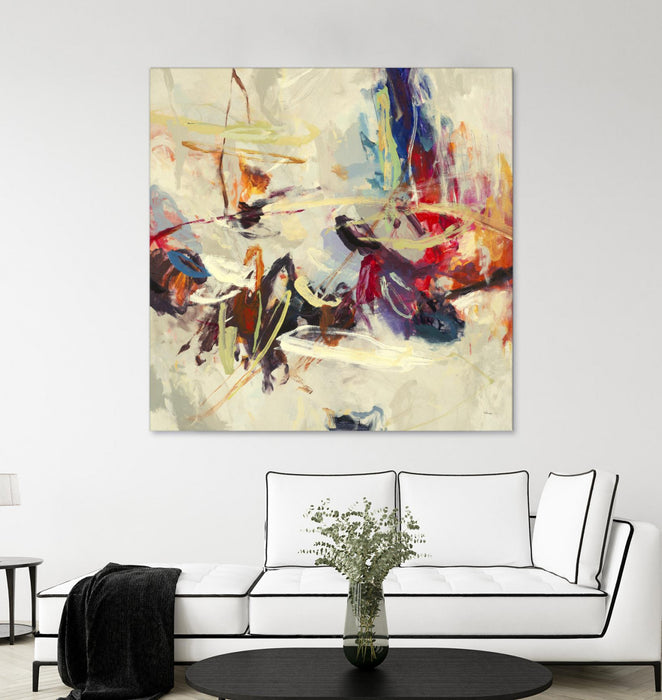 Œuvre d’art murale Giant Art « Positive Energy Iii » 72 x 72