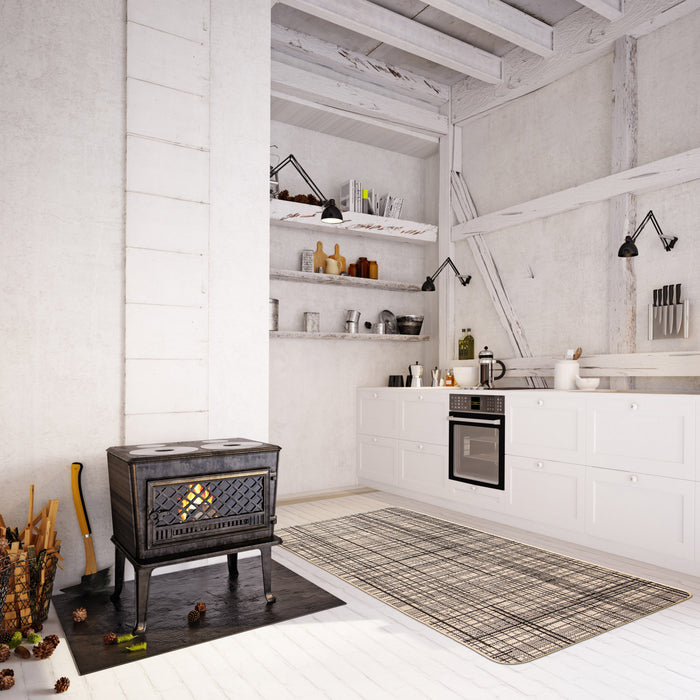 Carpette Panthea crème - 2 pi 2 po x 6 pi 7 po