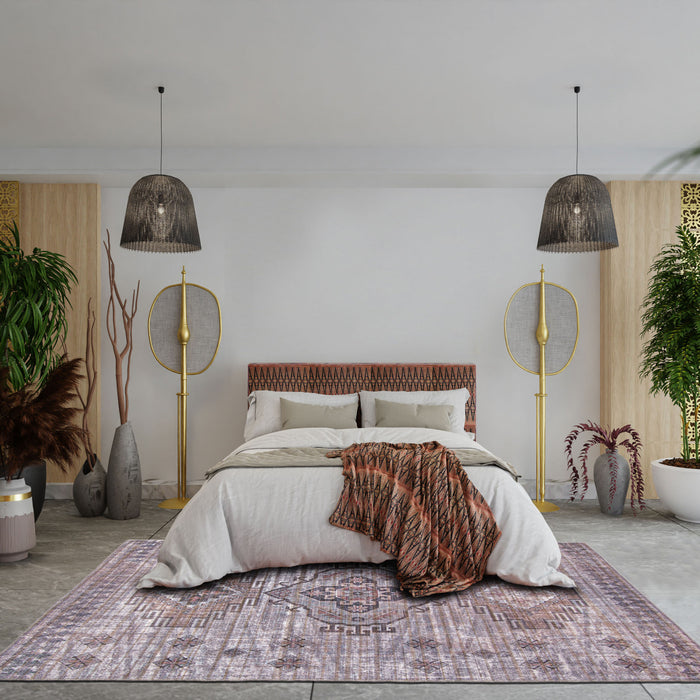Carpette Kashkuli grise 5 pi 3 po x 8 pi 0 po
