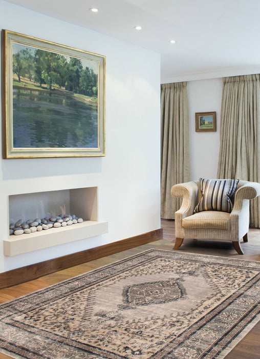 Carpette Octavian Bijar ivoire - 5 pi 3 pox 7 pi 3 po