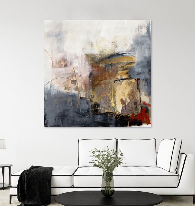 Œuvre d’art murale Giant Art « Hands To Heart Ii » 54 x 54