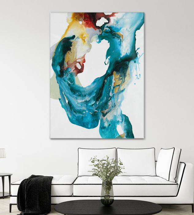 Œuvre d’art murale Giant Art « Weighted Flow Ii » 72 x 54
