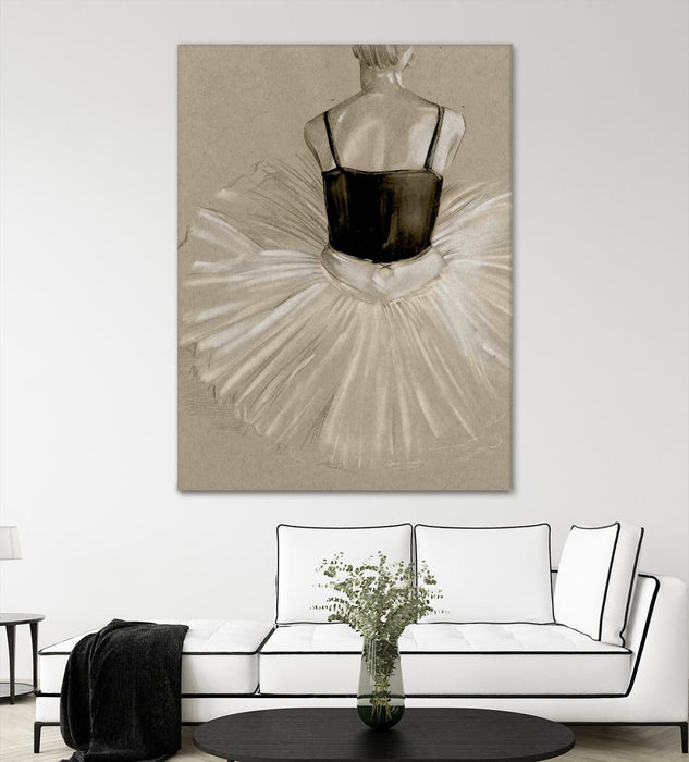 Œuvre d’art murale Giant Art « Black Leotard Ii » 72 x 54