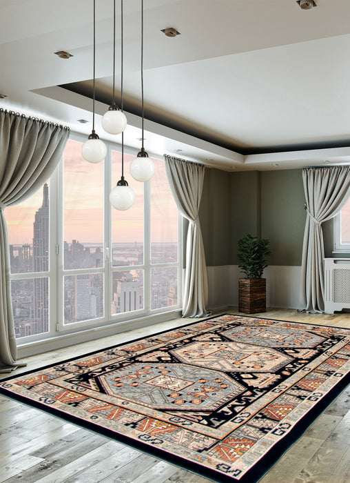 Carpette Quincy bleu marine - 7 pi 10 po x 10 pi 2 po 