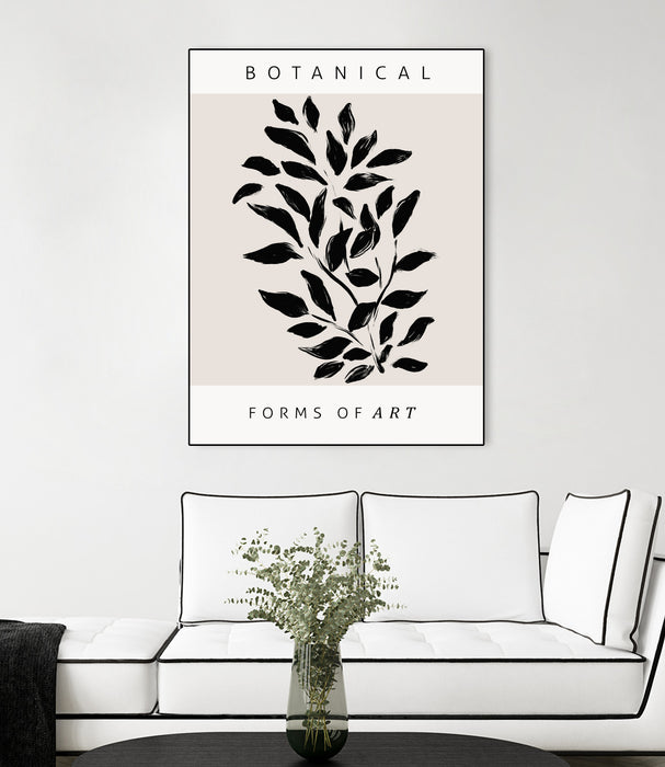 Œuvre d’art murale sur toile encadrée noire « Forms Of Art » 24 x 32