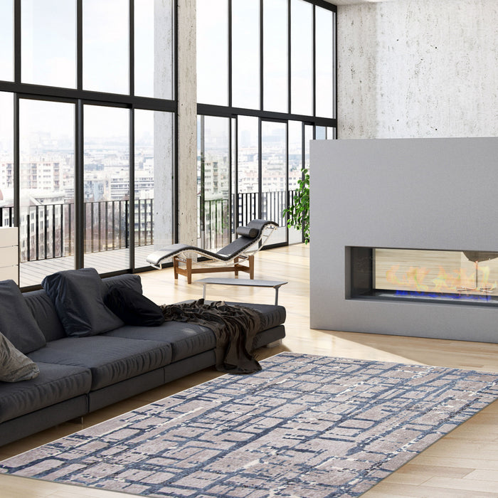 Carpette Jewel bleu clair - 3 pi 11 po x 5 pi 7 po