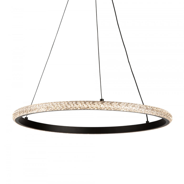 Luminaire suspendu Nova noir à DEL de 24 W