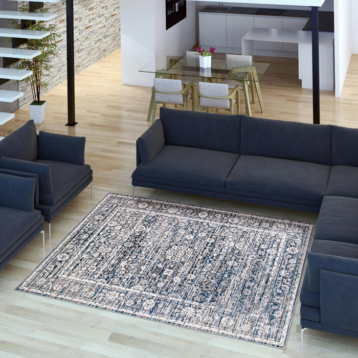Carpette Shaleigh grisecrème 5 pi 3 po x 7 pi 3 po
