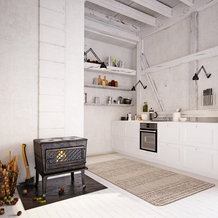 Carpette Wileen taupe - 2 pi 2 po x 6 pi 7 po