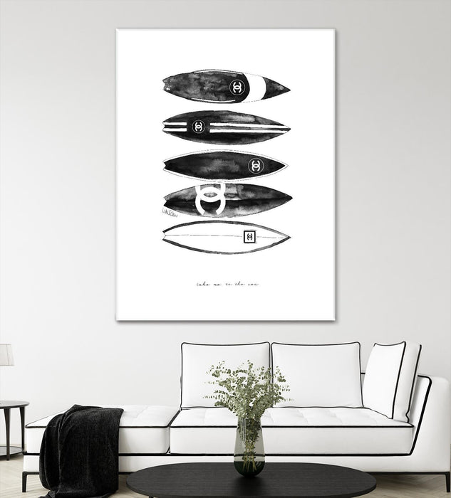 Œuvre d’art murale Giant Art « Surf Portrait » 72 x 54