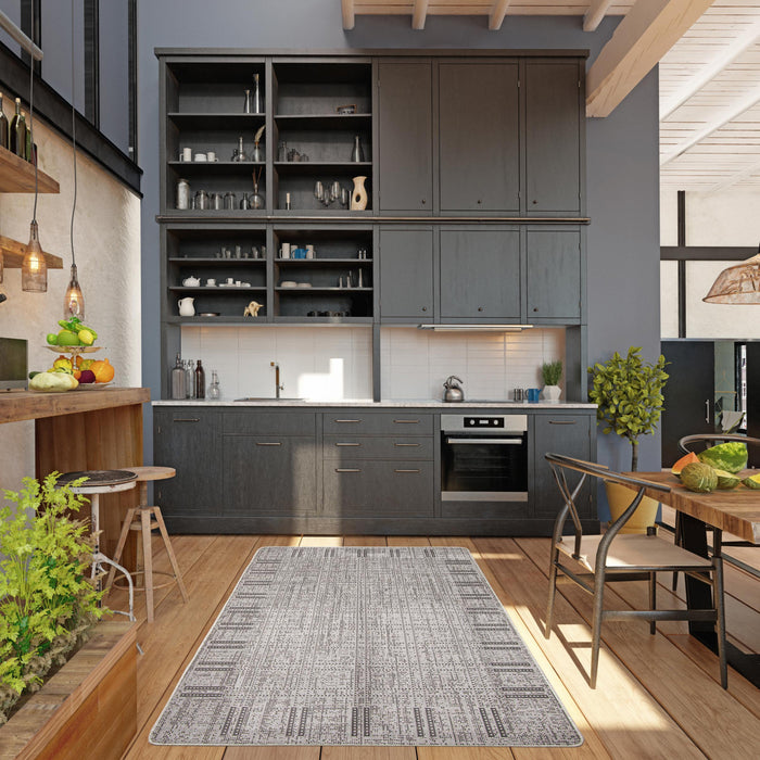 Carpette Joni grise - 3 pi 3 po x 4 pi 7 po