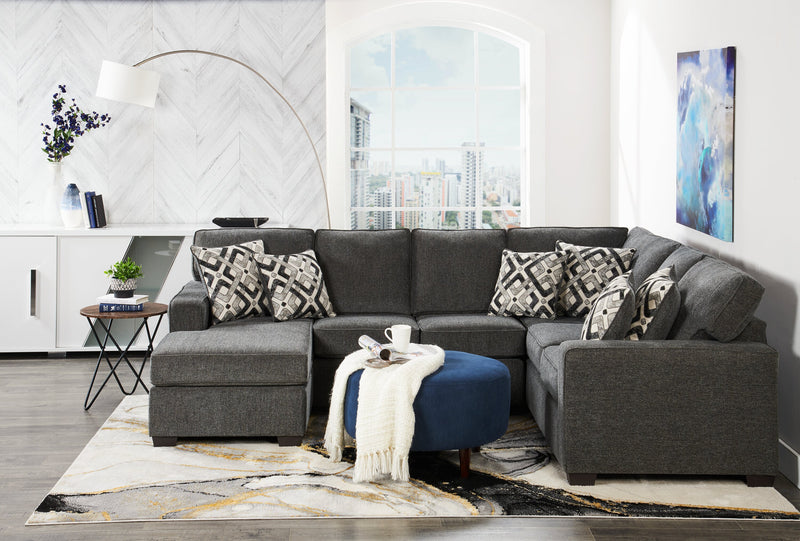 Lampe à pied arquée de 78 po acier brossé avec abat-jour en lin