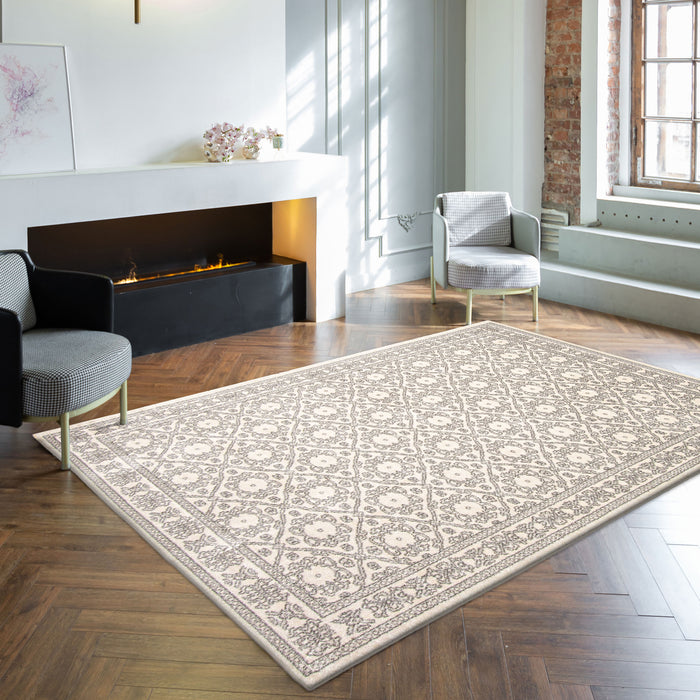 Carpette Elita ivoire - 6 pi 7 po x 9 pi 6 po
