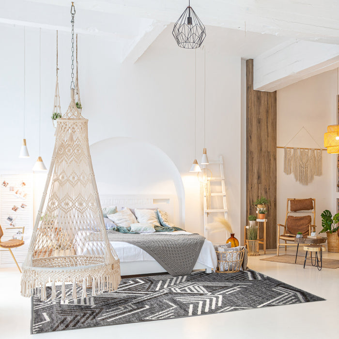 Carpette Seema gris - 5 pi 3 pox 7 pi 3 po