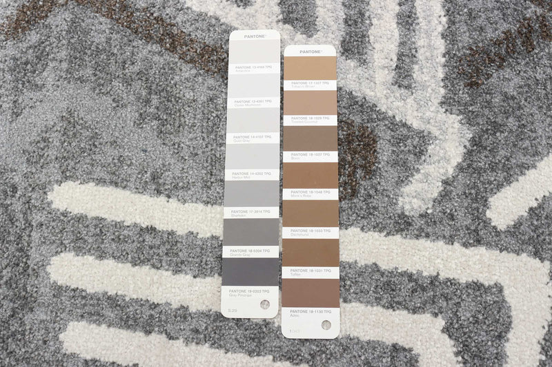 Carpette Seema gris - 5 pi 3 pox 7 pi 3 po