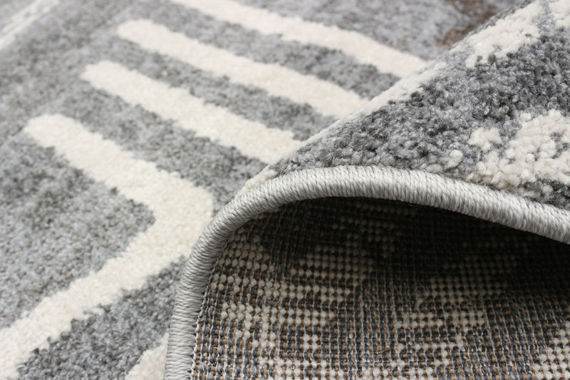 Carpette Seema gris - 5 pi 3 pox 7 pi 3 po