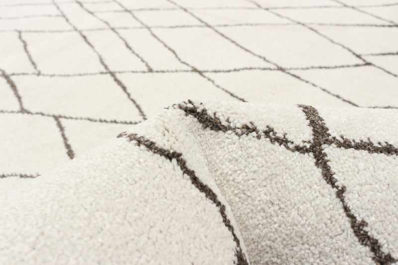 Carpette Anas ivoire - 5 pi 3 pox 7 pi 3 po