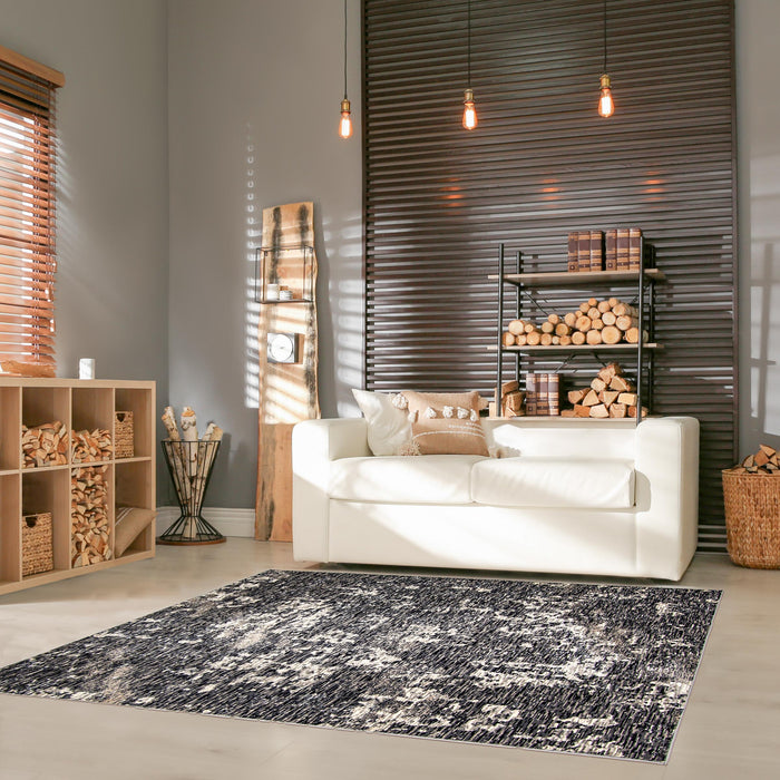 Carpette Eileen gris foncé 5 pi 2 po x 7 pi 6 po
