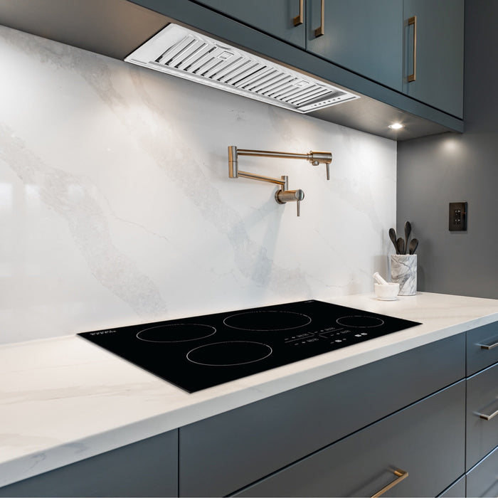 Hotte de cuisinière encastrée Ancona de série Euro Designer de 30 po à conduit - AN-1341