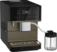 Machine à espresso Milk Perfection CM 6360 de Miele noir obsidienne avec fini perle bronze