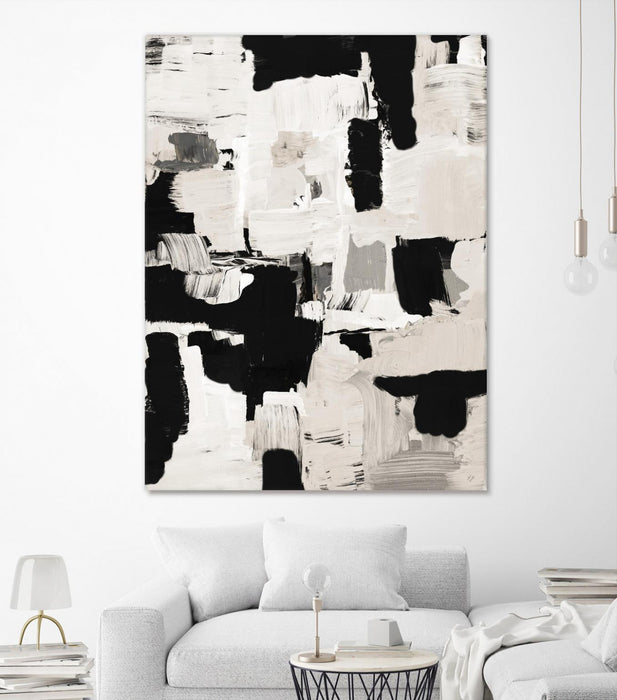 Œuvre d’art murale Giant Art « Night Peace Abstract » 72 x 54