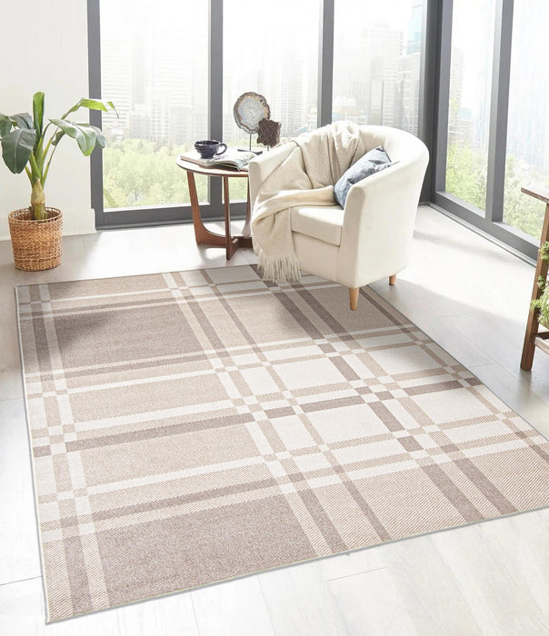 Carpette Roma ivoire lavable à la machine - 6 pi 0 po x 9 pi 0 po
