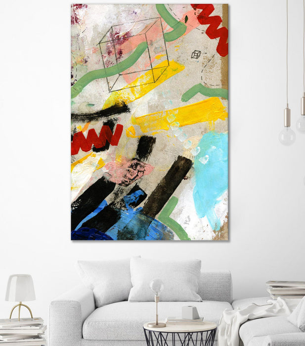 Œuvre d’art murale Giant Art « Palette 2 » 72 x 48