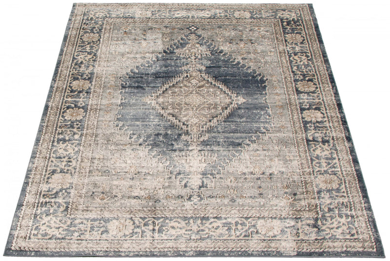 Carpette Octavian Bijar bleu - 5 pi 3 pox 7 pi 3 po