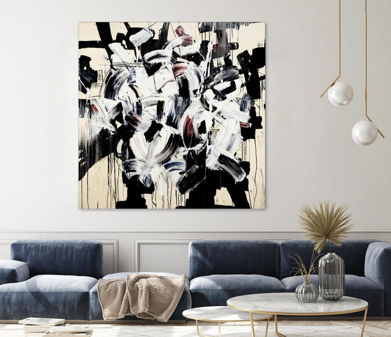 Œuvre d’art murale Giant Art « Racing Thoughts » 72 x 72