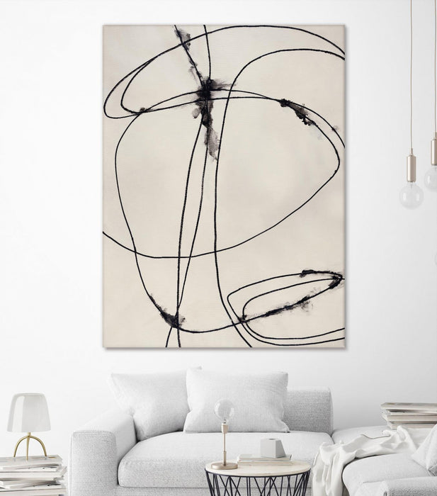 Œuvre d’art murale Giant Art « Tangled Ties » 72 x 54